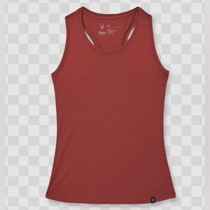 Ibex Women’s Essentials Racerback Medium Rooibos Tank Top Merino